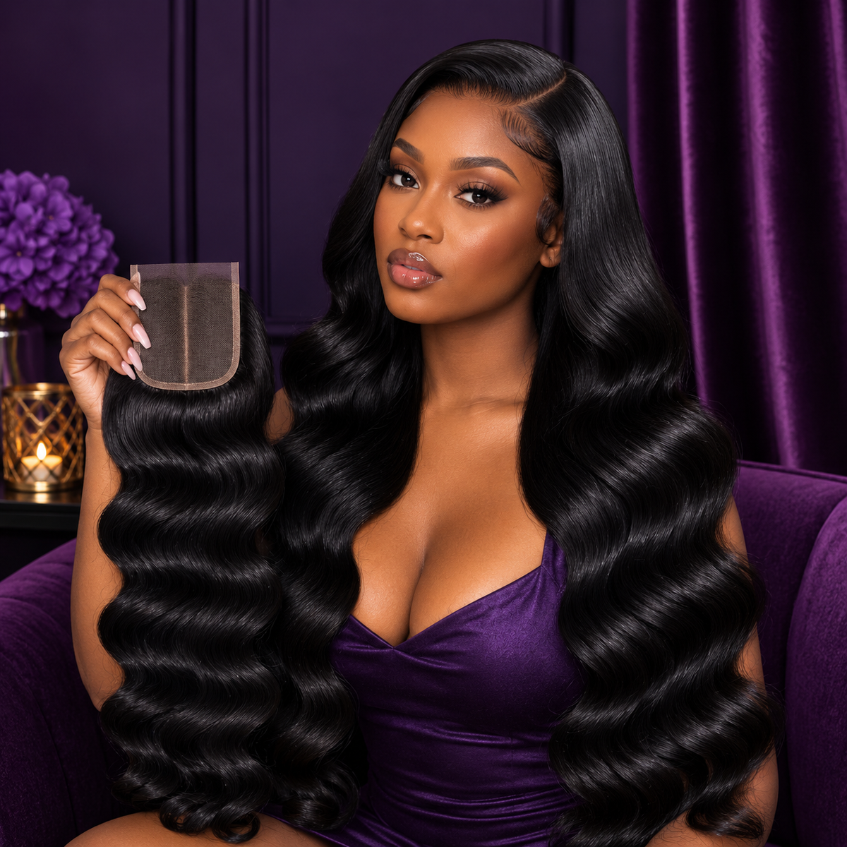 Natural Black | Human Hair | HD 5×5 Lace
